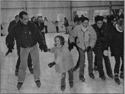 patineurs en famille